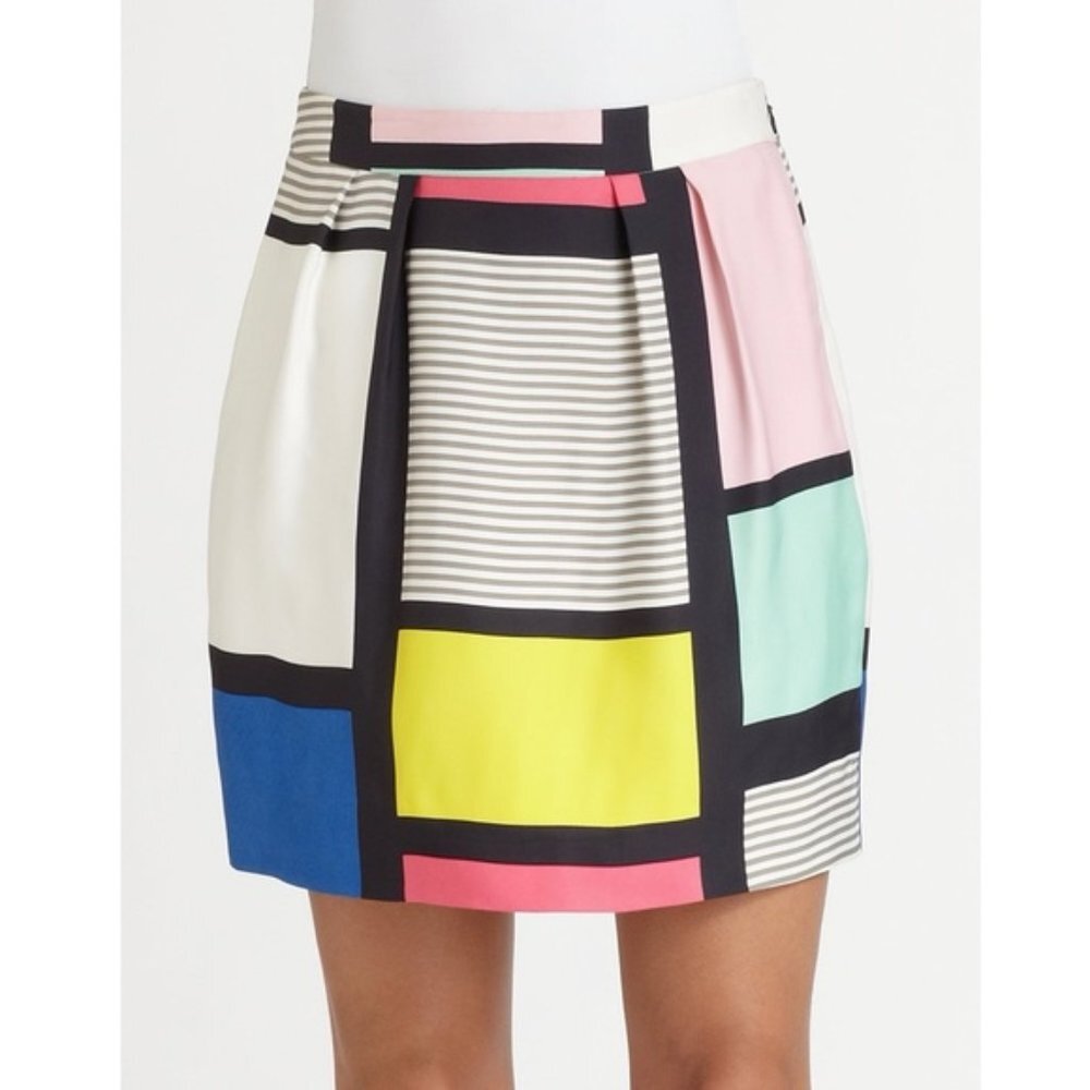Kate Spade Barry “skirt the rules” Color Block Skirt